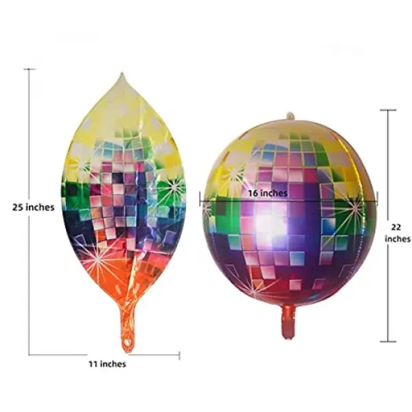 Disko Topu Folyo Balon Gökkuşağı 60 cm