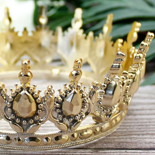 Doğum Günü Pasta Tacı Gold