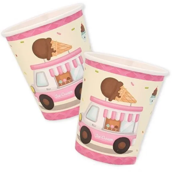 Dondurma Temalı Bardak 8 adet