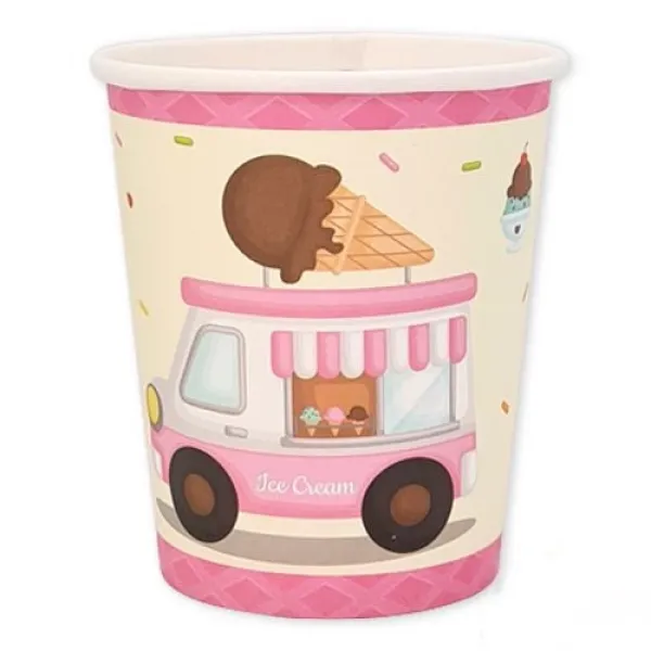 Dondurma Temalı Bardak 8 adet