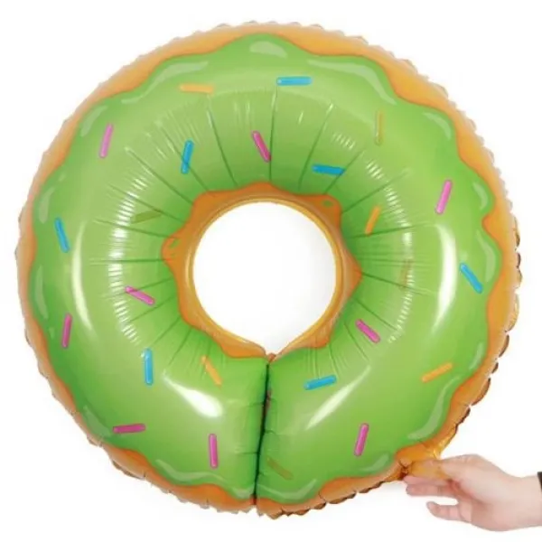 Donut Folyo Balon Yeşil 63x63 cm