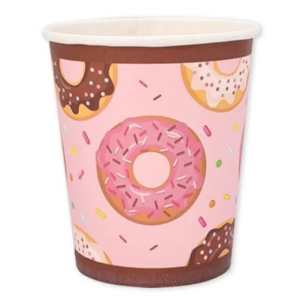Donut Temalı Bardak 8 adet