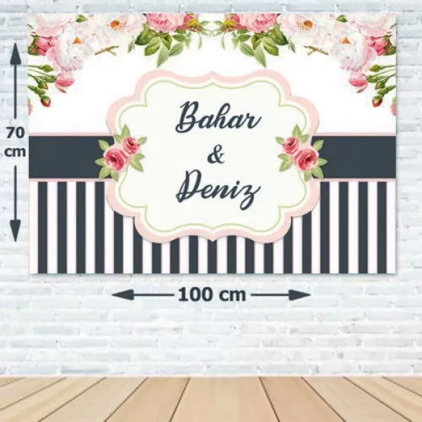 Düğün Nişan Söz Kişiye Özel Afiş 70*100 cm