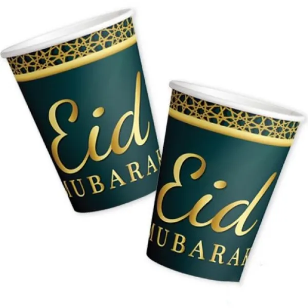 Eid Mubarak Bardak 8 Adet