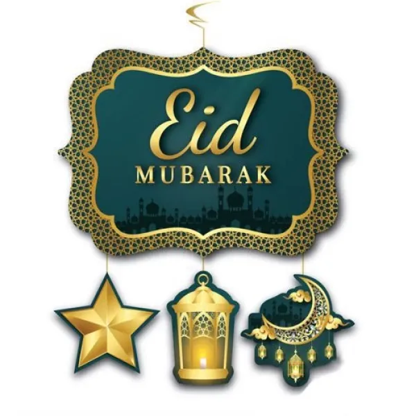 Eid Mubarak Büyük Tavan Süs