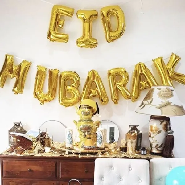 Eid Mubarak Folyo Balon Seti 35 cm