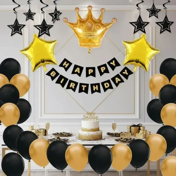 Erkek Doğum Günü Konsept Set (Kral Taçlı)