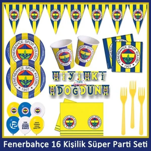 Fenerbahçe 16 Kişilik Süper Parti Seti