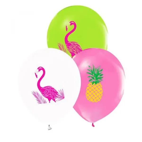 Flamingo Ananas Balon (10 adet)