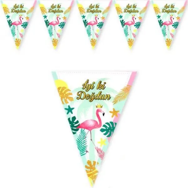 Flamingo Flama Bayrak Set (2 metre)