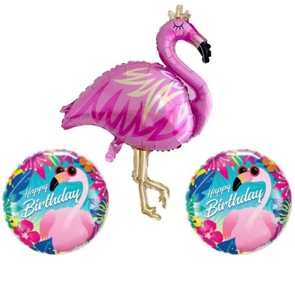 Flamingo Folyo Balon Set (3 adet)