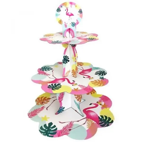 Flamingo Karton Kek Standı 3 Katlı
