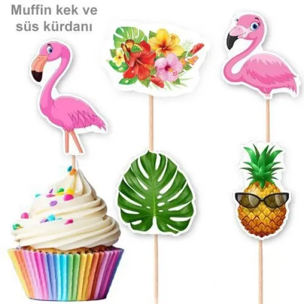 Flamingo Şekilli Kürdan (10 Adet)