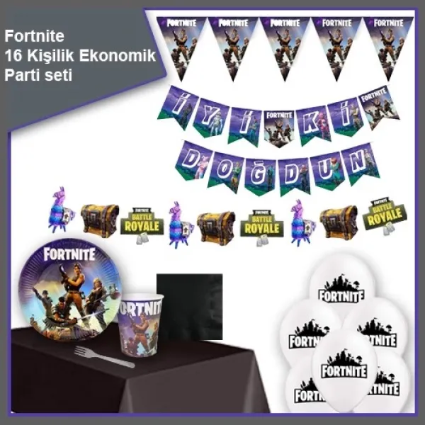 Fortnite 16 Kişilik Ekonomik Parti Seti