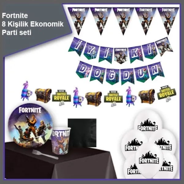 Fortnite 8 Kişilik Ekonomik Parti Seti