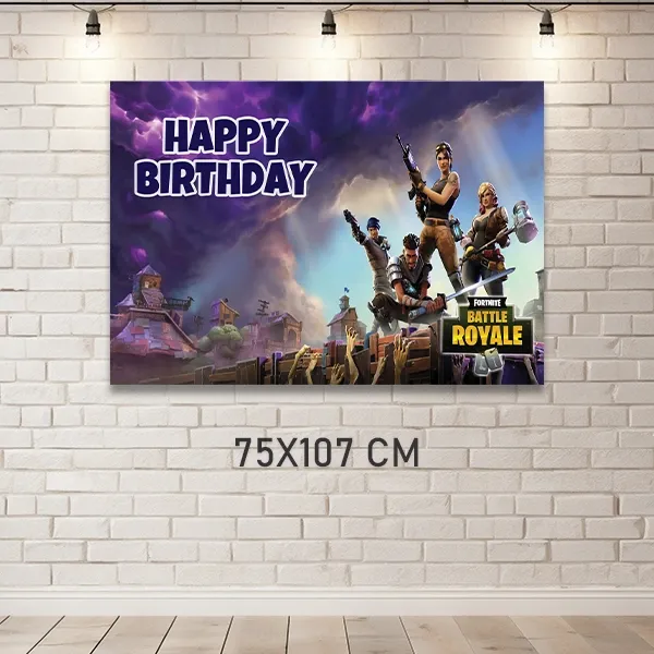 Fortnite Doğum Günü Parti Afişi (75x107 cm)