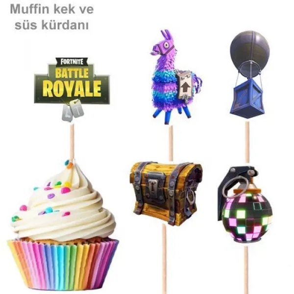 Fortnite Şekilli Kürdan (10 Adet)