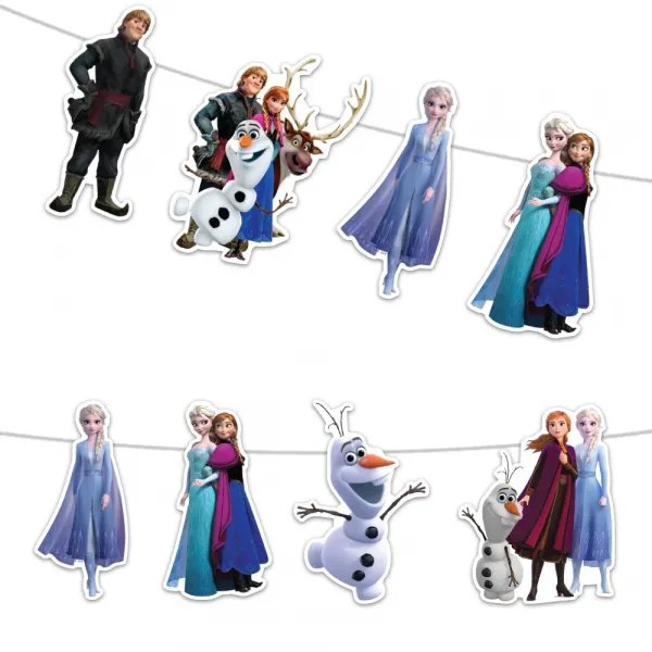 Frozen Elsa Anna Dekor Süs Banner (130x20 cm)