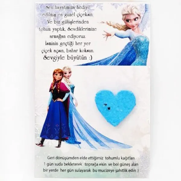Frozen Hediyelik Tohum Kartı 5 adet
