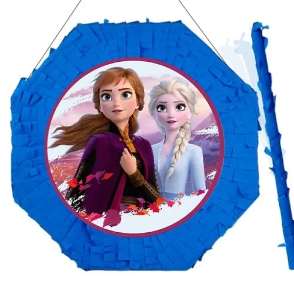 Frozen Pinyata (Anna & Elsa) 42 cm + Sopası