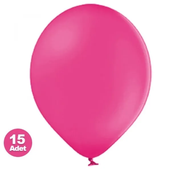 Fuşya Balon 15 Adet