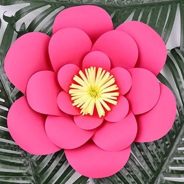 Fuşya Kağıt Çiçek 1 Adet (30 cm)