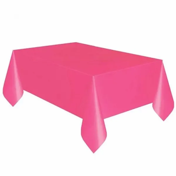 Fuşya Plastik Masa Örtüsü (137x183 cm)