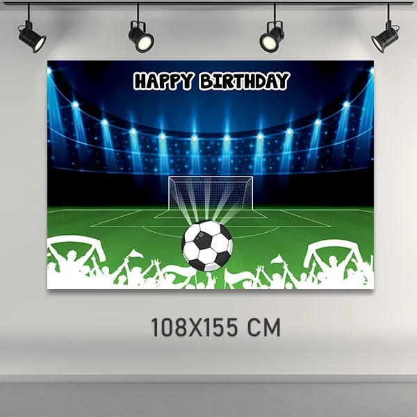 Futbol Doğum Günü Afişi (108x155 cm)