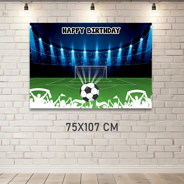 Futbol Doğum Günü Parti Afişi (75x107 cm)