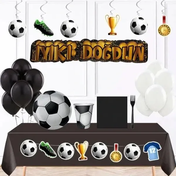 Futbol Doğum Günü Parti Seti 16 Kişilik