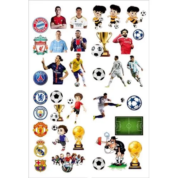 Futbol Temalı Sticker 33*48 cm