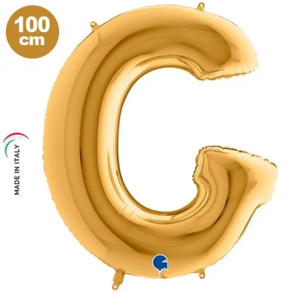 G Harf Folyo Balon – Gold – 100 cm (40 inch)