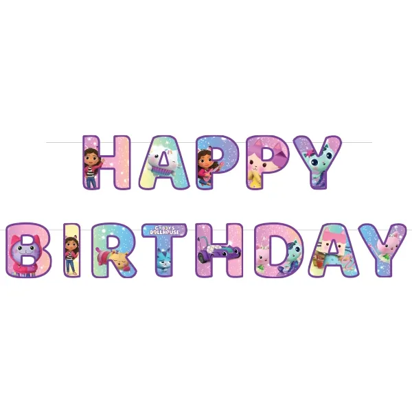Gabby Happy Birthday Yazısı (170 cm)