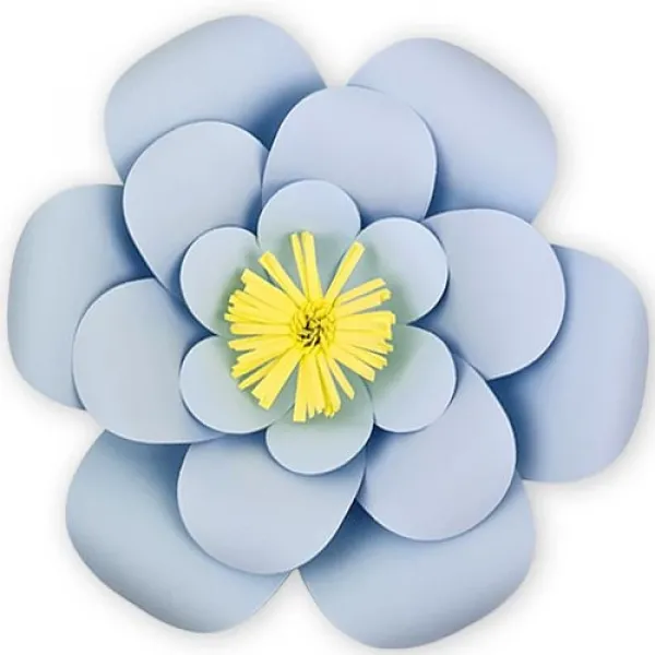 Gök Mavisi Kağıt Çiçek 1 Adet (30 cm)