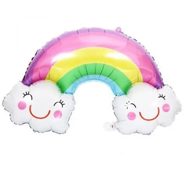 Gökkuşağı Bulut Folyo Balon 70x40 cm