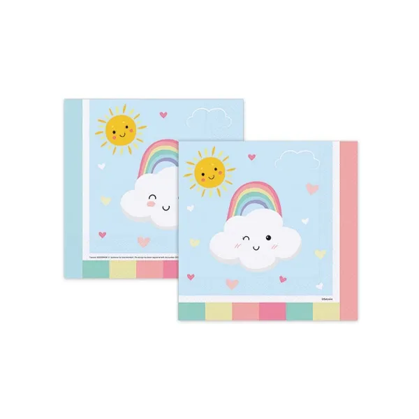 Gökkuşağı Bulut Kağıt Peçete 16 Adet