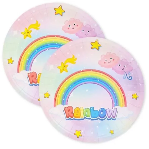 Gökkuşağı Temalı Tabak 8 adet