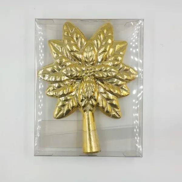 Gold Çam Ağacı Tepe Süs 23 cm 1 Adet