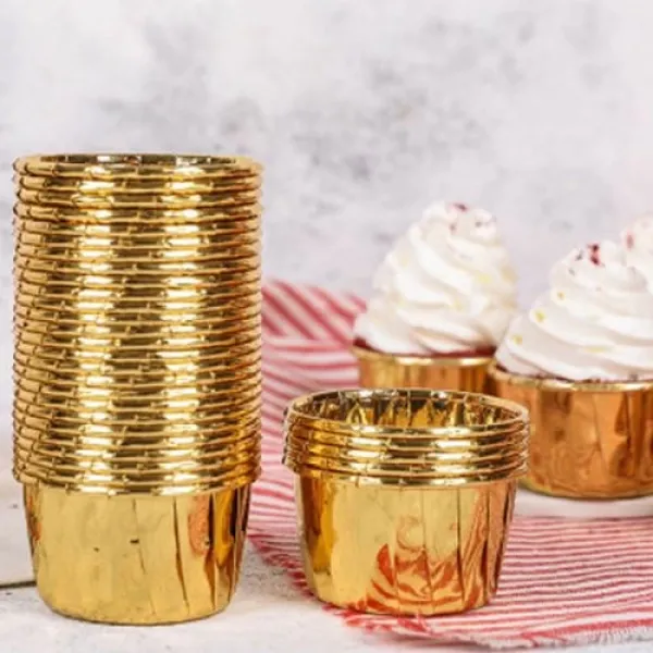 Gold Folyo Muffin Kek Kapsülü (25 adet)