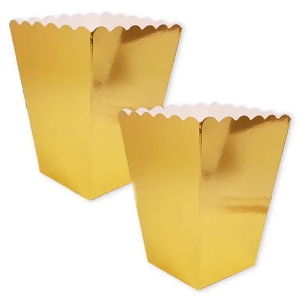 Gold Parlak Mısır Kutusu (8 Adet)