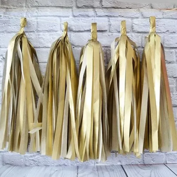 Gold Püskül Süs 5li