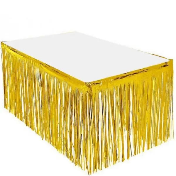 Gold Püsküllü Masa Eteği 70*300 cm