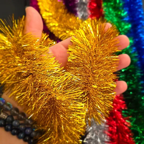 Gold Renkli Sim Süs 6.5 cm (2 Metre)