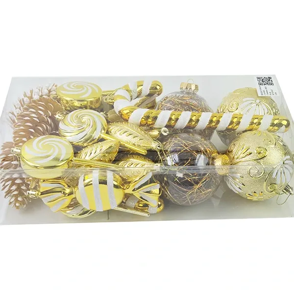 Gold Yılbaşı Süsleri Lüks Set (26 Parça)