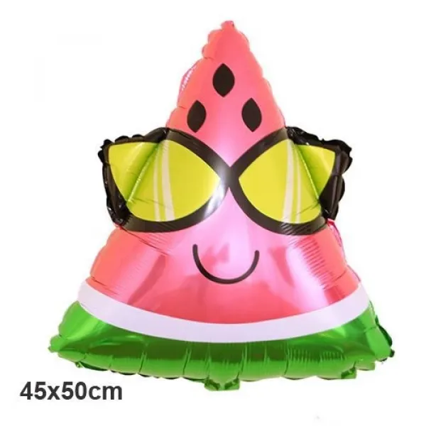 Gözlüklü Karpuz Folyo Balon 50x45 cm