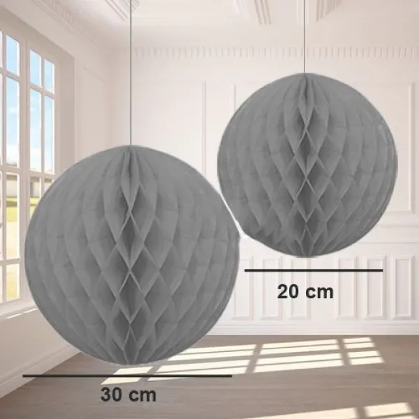 Gri Petek Süs (2 adet)