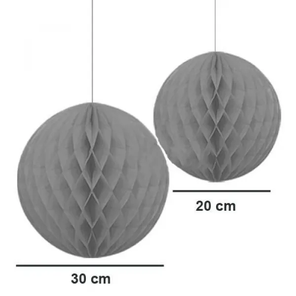 Gri Petek Süs (2 adet)