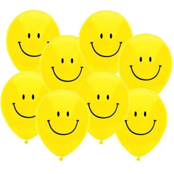 Gülenyüz Sarı Balon (8 Adet)