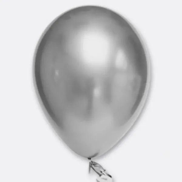 Gümüş Krom Balon 5 Adet (30 cm)