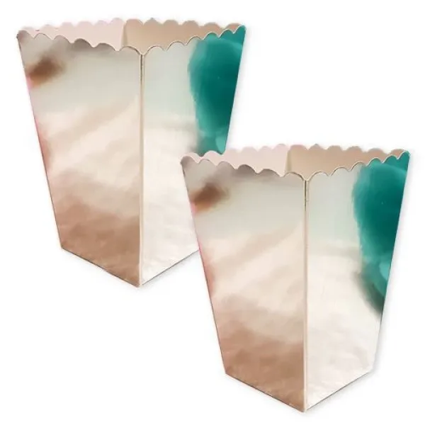 Gümüş Rengi Mısır Kutusu 8 Adet